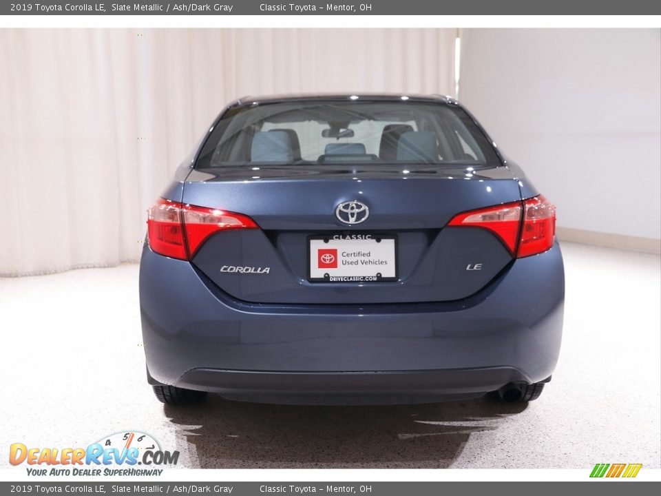 2019 Toyota Corolla LE Slate Metallic / Ash/Dark Gray Photo #16