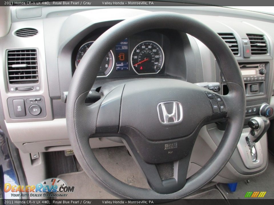 2011 Honda CR-V LX 4WD Royal Blue Pearl / Gray Photo #14
