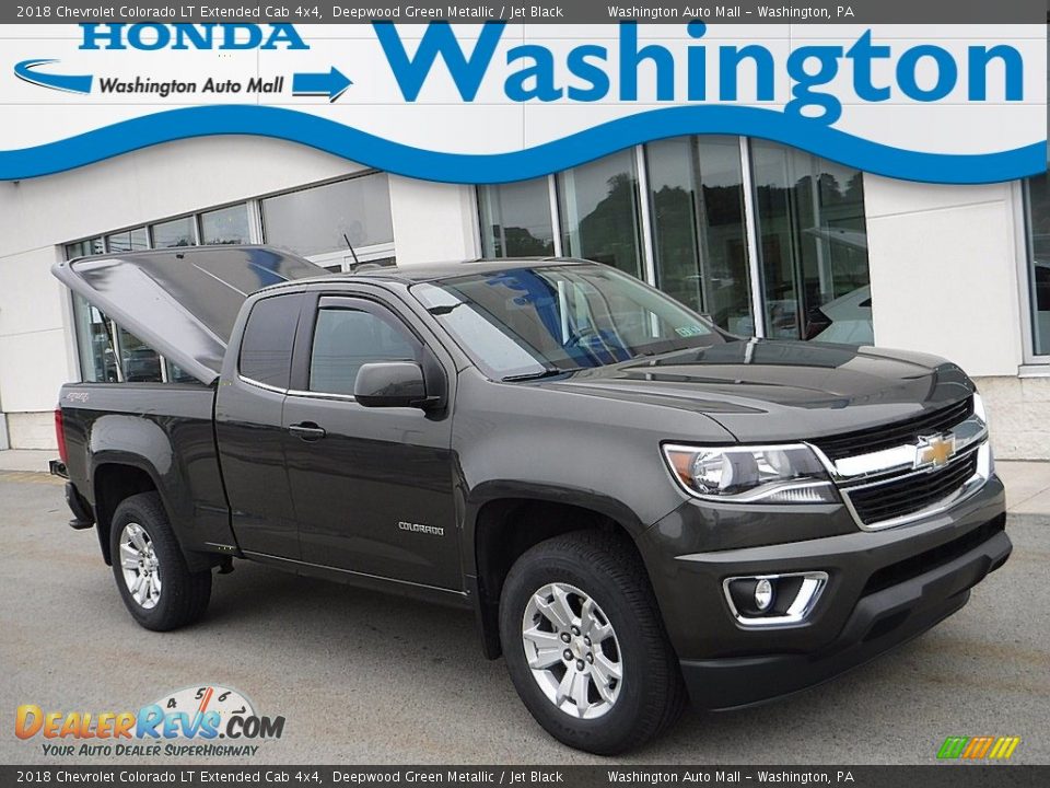 2018 Chevrolet Colorado LT Extended Cab 4x4 Deepwood Green Metallic / Jet Black Photo #1