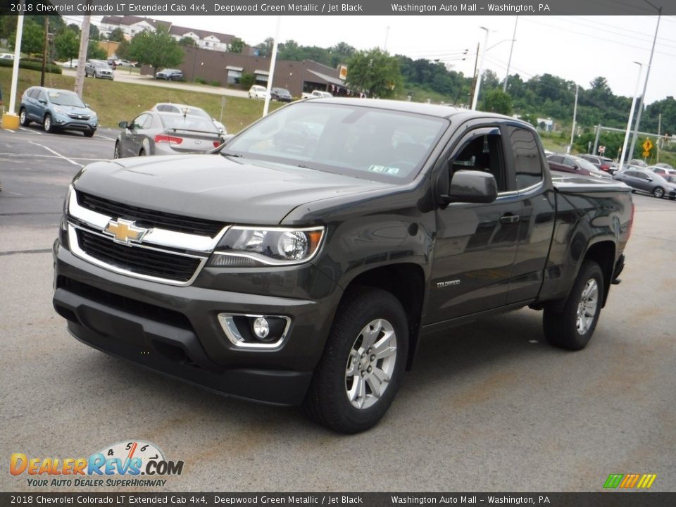 2018 Chevrolet Colorado LT Extended Cab 4x4 Deepwood Green Metallic / Jet Black Photo #8