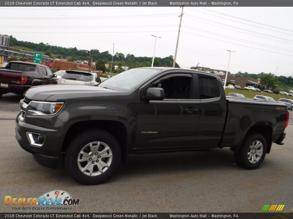 2018 Chevrolet Colorado LT Extended Cab 4x4 Deepwood Green Metallic / Jet Black Photo #9