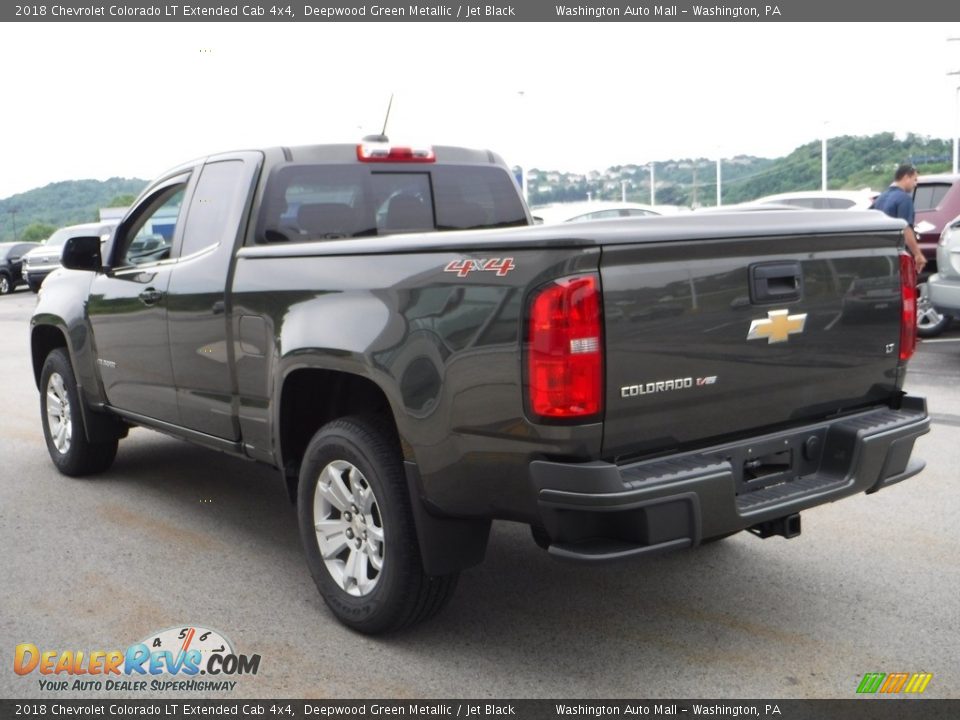 2018 Chevrolet Colorado LT Extended Cab 4x4 Deepwood Green Metallic / Jet Black Photo #10