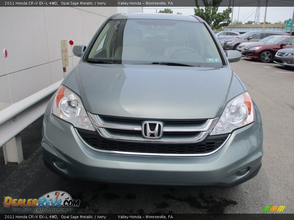 2011 Honda CR-V EX-L 4WD Opal Sage Metallic / Ivory Photo #7