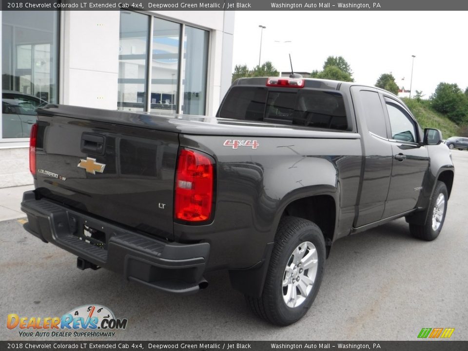 2018 Chevrolet Colorado LT Extended Cab 4x4 Deepwood Green Metallic / Jet Black Photo #15