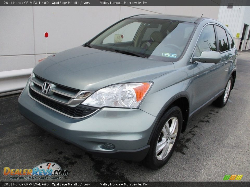 2011 Honda CR-V EX-L 4WD Opal Sage Metallic / Ivory Photo #8