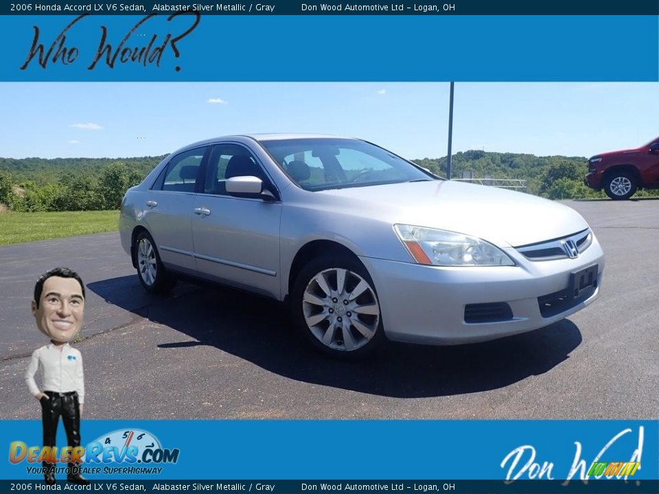 2006 Honda Accord LX V6 Sedan Alabaster Silver Metallic / Gray Photo #1