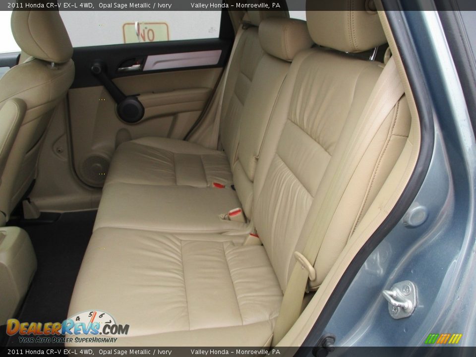 2011 Honda CR-V EX-L 4WD Opal Sage Metallic / Ivory Photo #13