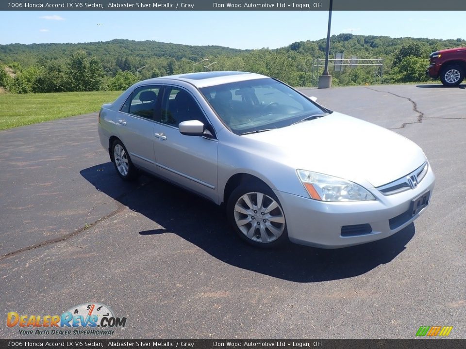2006 Honda Accord LX V6 Sedan Alabaster Silver Metallic / Gray Photo #2