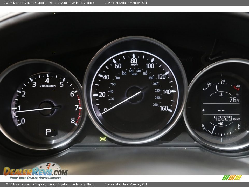 2017 Mazda Mazda6 Sport Deep Crystal Blue Mica / Black Photo #8