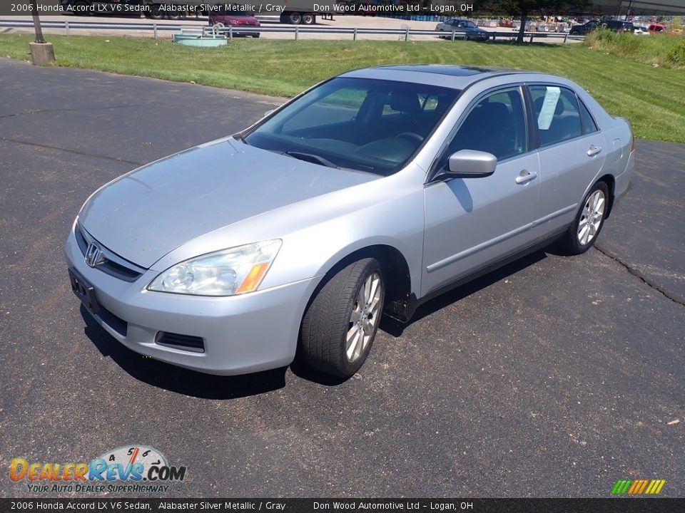 2006 Honda Accord LX V6 Sedan Alabaster Silver Metallic / Gray Photo #6