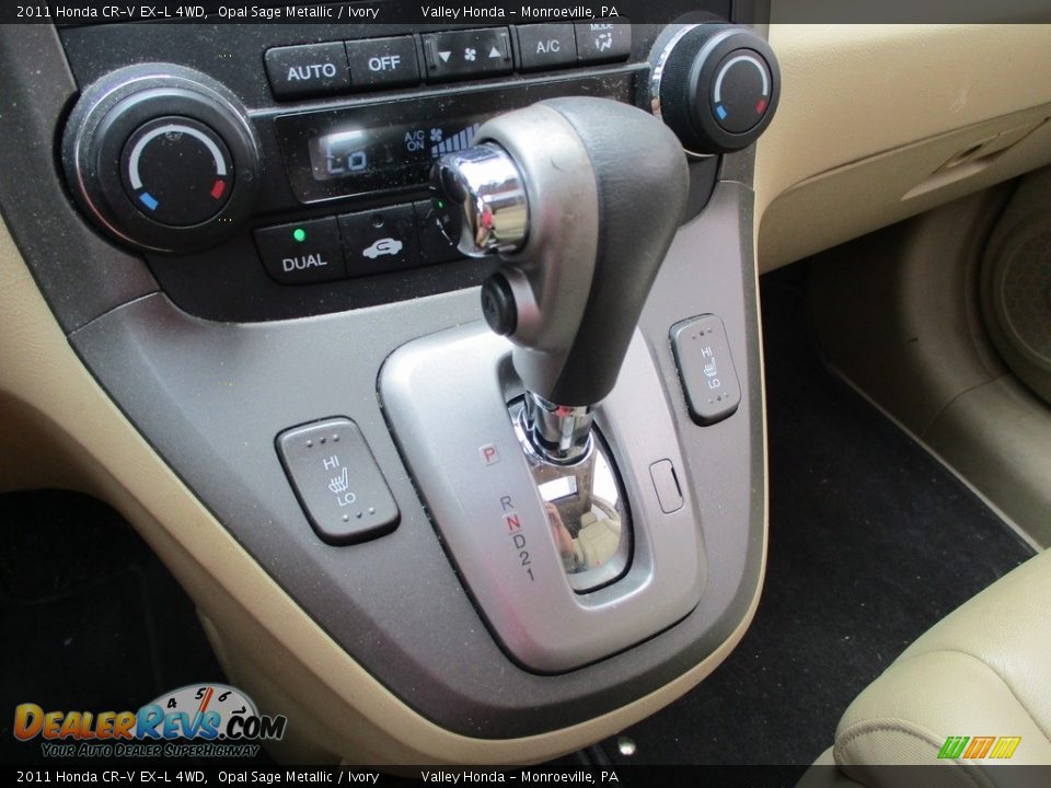 2011 Honda CR-V EX-L 4WD Opal Sage Metallic / Ivory Photo #18