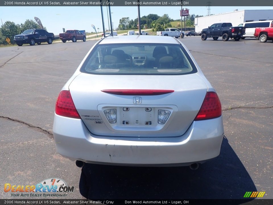 2006 Honda Accord LX V6 Sedan Alabaster Silver Metallic / Gray Photo #9