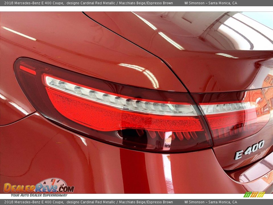 2018 Mercedes-Benz E 400 Coupe designo Cardinal Red Metallic / Macchiato Beige/Espresso Brown Photo #29
