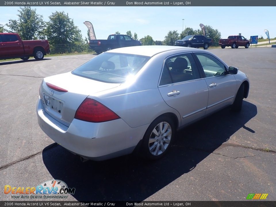 2006 Honda Accord LX V6 Sedan Alabaster Silver Metallic / Gray Photo #10
