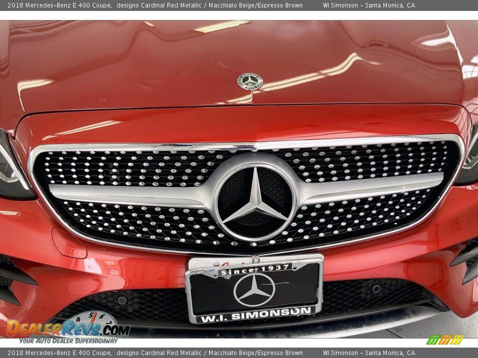 2018 Mercedes-Benz E 400 Coupe designo Cardinal Red Metallic / Macchiato Beige/Espresso Brown Photo #30