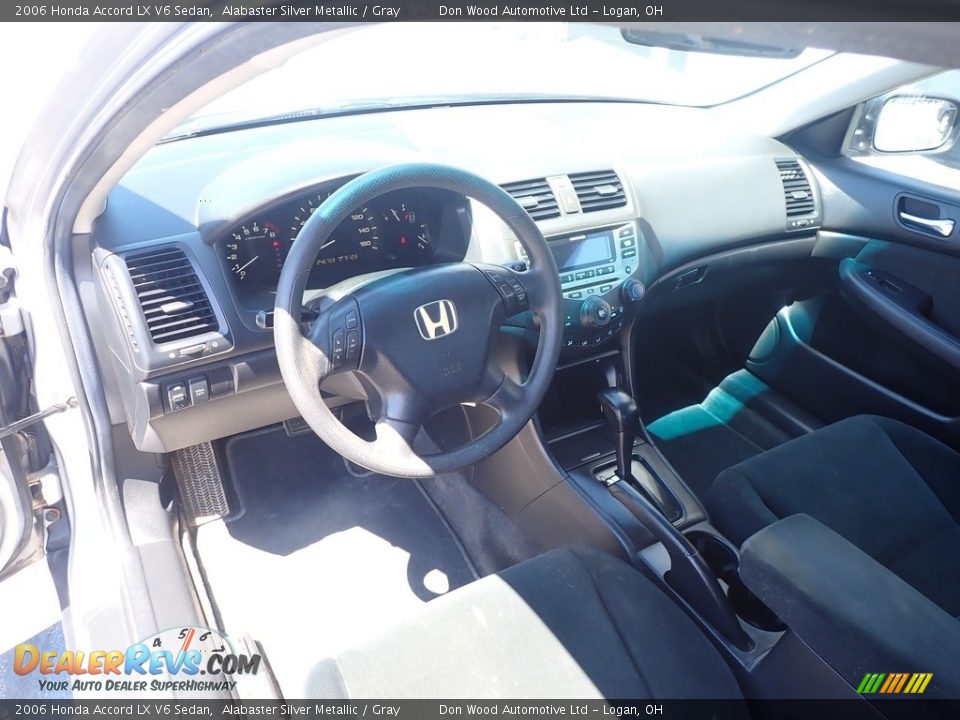 2006 Honda Accord LX V6 Sedan Alabaster Silver Metallic / Gray Photo #11