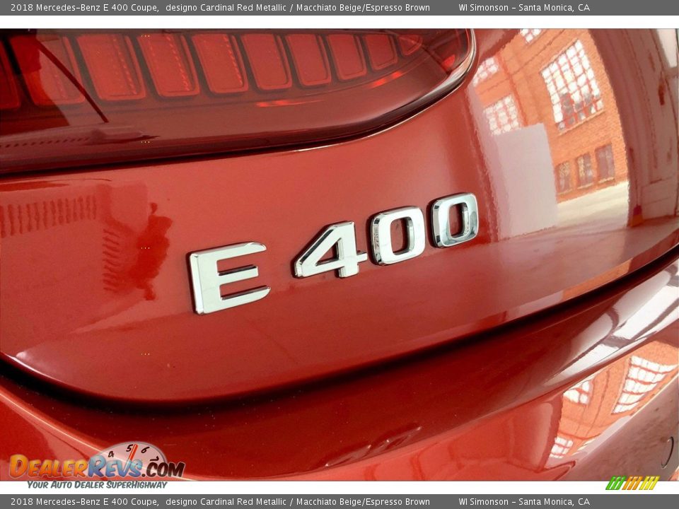 2018 Mercedes-Benz E 400 Coupe designo Cardinal Red Metallic / Macchiato Beige/Espresso Brown Photo #31