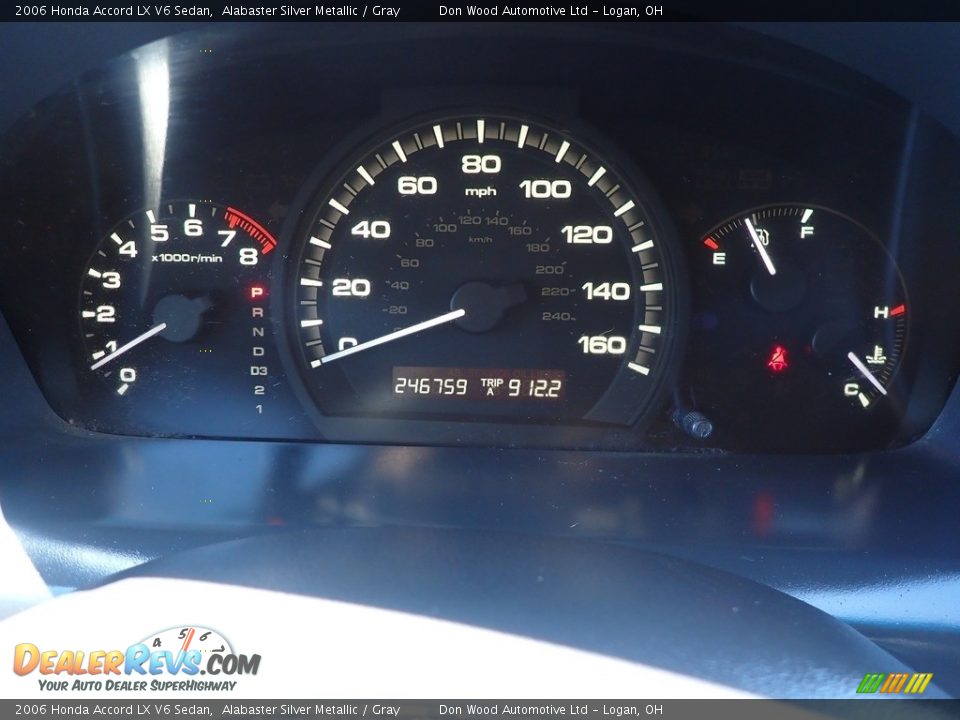 2006 Honda Accord LX V6 Sedan Alabaster Silver Metallic / Gray Photo #12