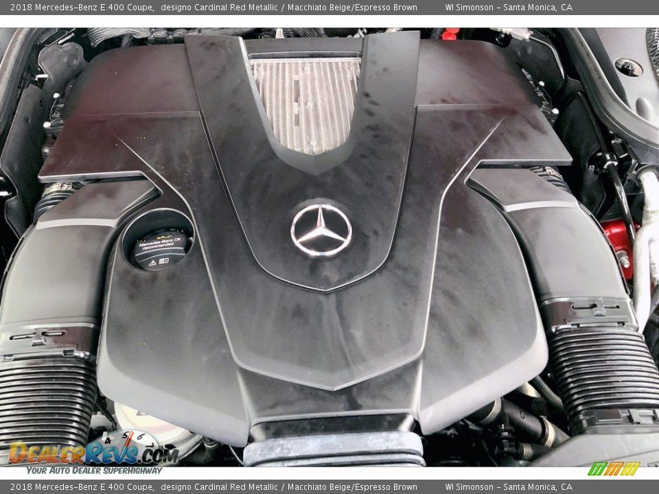 2018 Mercedes-Benz E 400 Coupe designo Cardinal Red Metallic / Macchiato Beige/Espresso Brown Photo #32