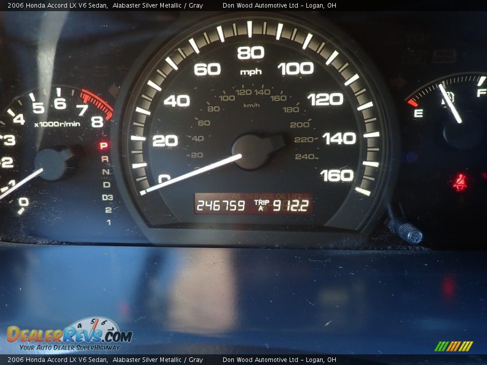 2006 Honda Accord LX V6 Sedan Alabaster Silver Metallic / Gray Photo #16