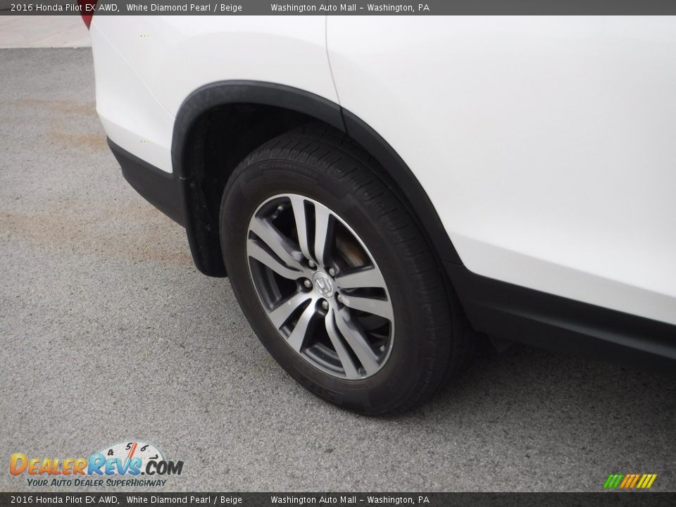 2016 Honda Pilot EX AWD White Diamond Pearl / Beige Photo #3