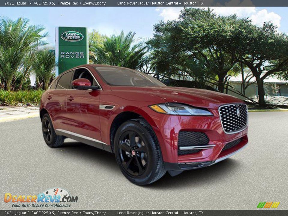 2021 Jaguar F-PACE P250 S Firenze Red / Ebony/Ebony Photo #12