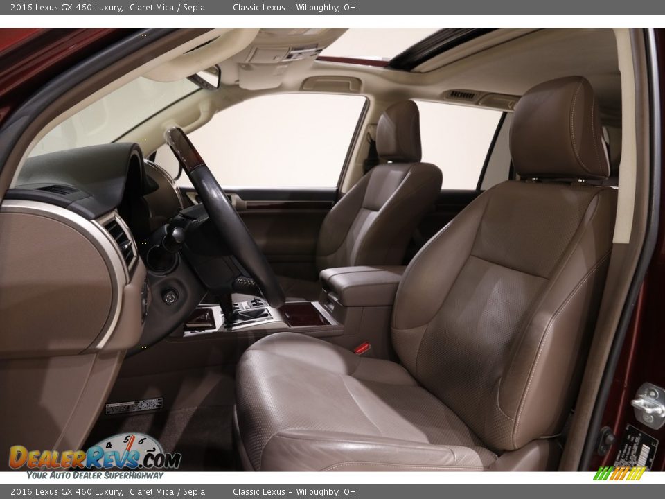 Front Seat of 2016 Lexus GX 460 Luxury Photo #5