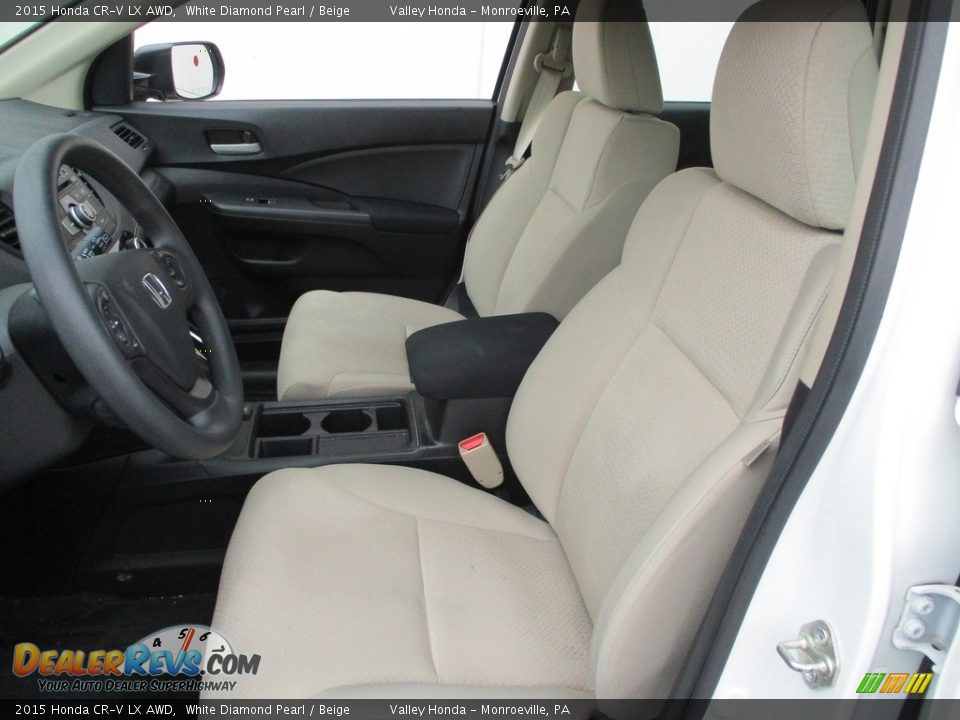 2015 Honda CR-V LX AWD White Diamond Pearl / Beige Photo #11