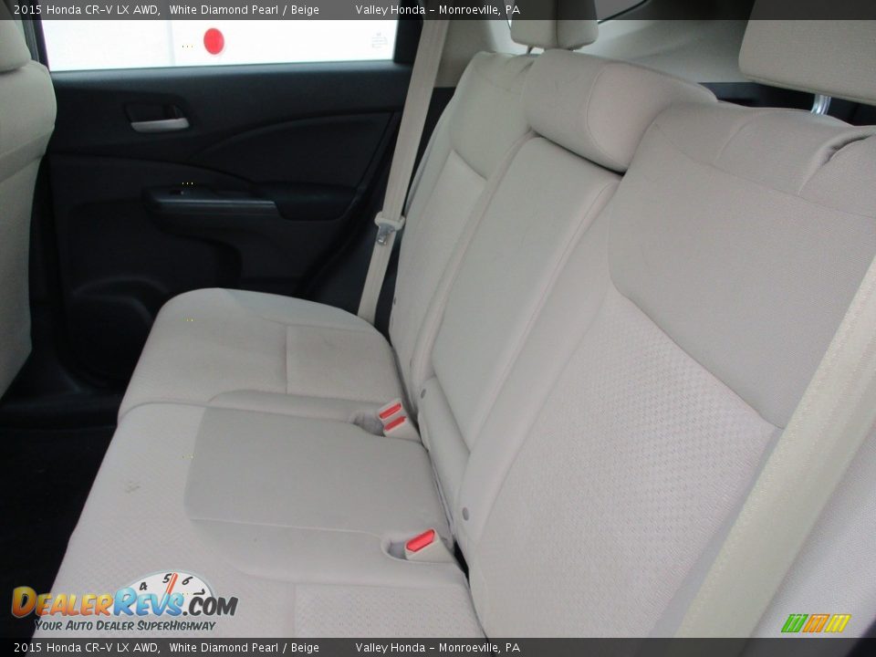 2015 Honda CR-V LX AWD White Diamond Pearl / Beige Photo #12