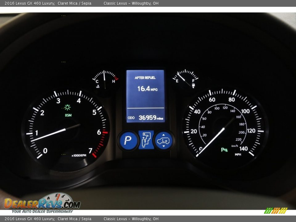 2016 Lexus GX 460 Luxury Gauges Photo #8