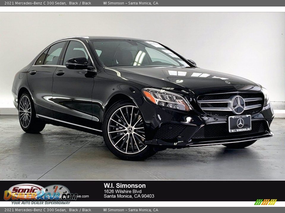 2021 Mercedes-Benz C 300 Sedan Black / Black Photo #1
