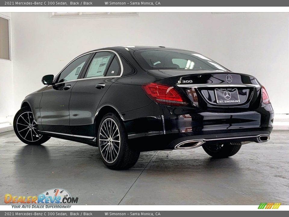 2021 Mercedes-Benz C 300 Sedan Black / Black Photo #2