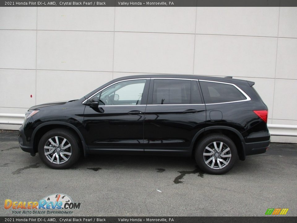 Crystal Black Pearl 2021 Honda Pilot EX-L AWD Photo #2