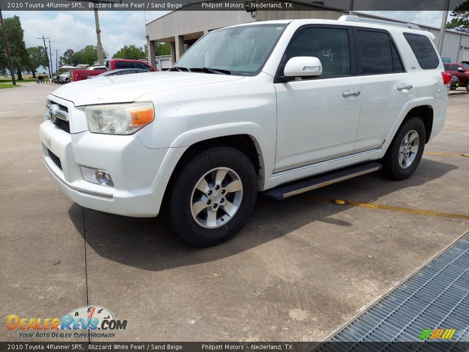 2010 Toyota 4Runner SR5 Blizzard White Pearl / Sand Beige Photo #3