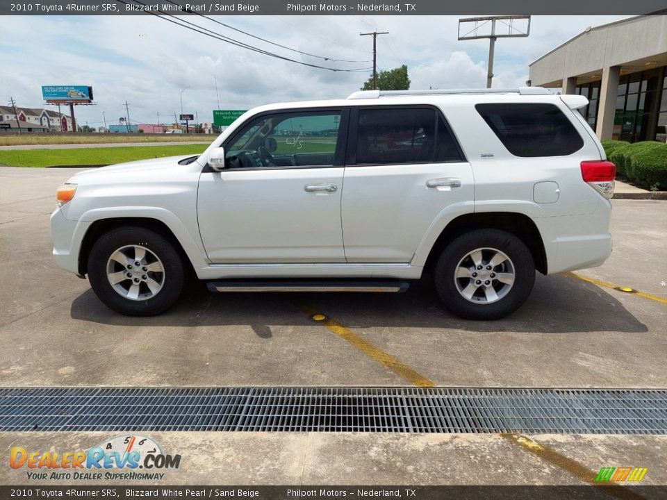 2010 Toyota 4Runner SR5 Blizzard White Pearl / Sand Beige Photo #4