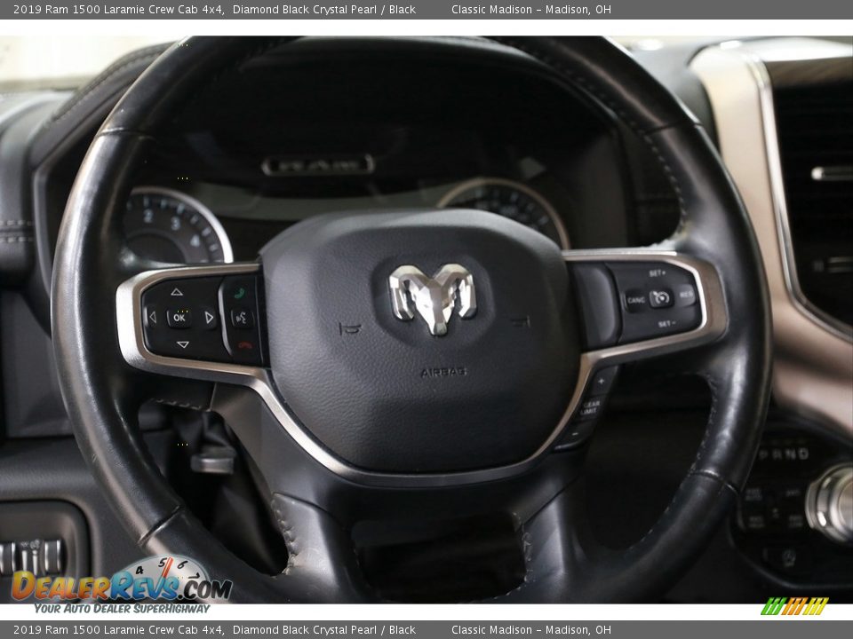 2019 Ram 1500 Laramie Crew Cab 4x4 Steering Wheel Photo #7