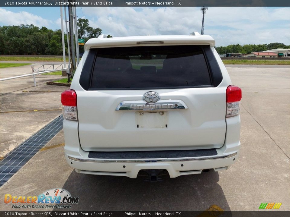 2010 Toyota 4Runner SR5 Blizzard White Pearl / Sand Beige Photo #6