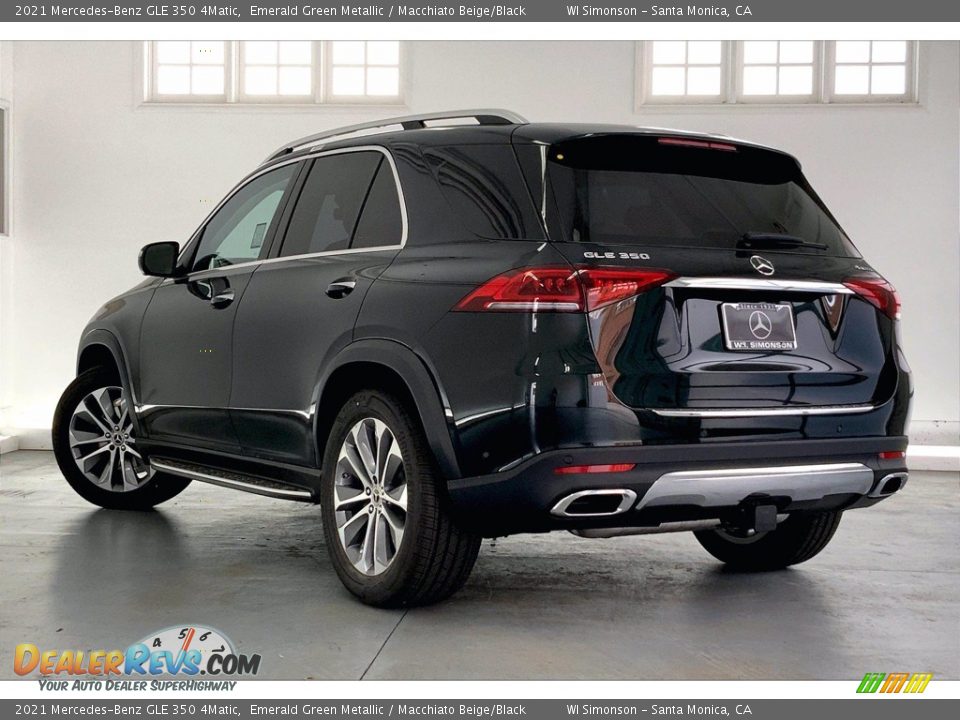 2021 Mercedes-Benz GLE 350 4Matic Emerald Green Metallic / Macchiato Beige/Black Photo #2