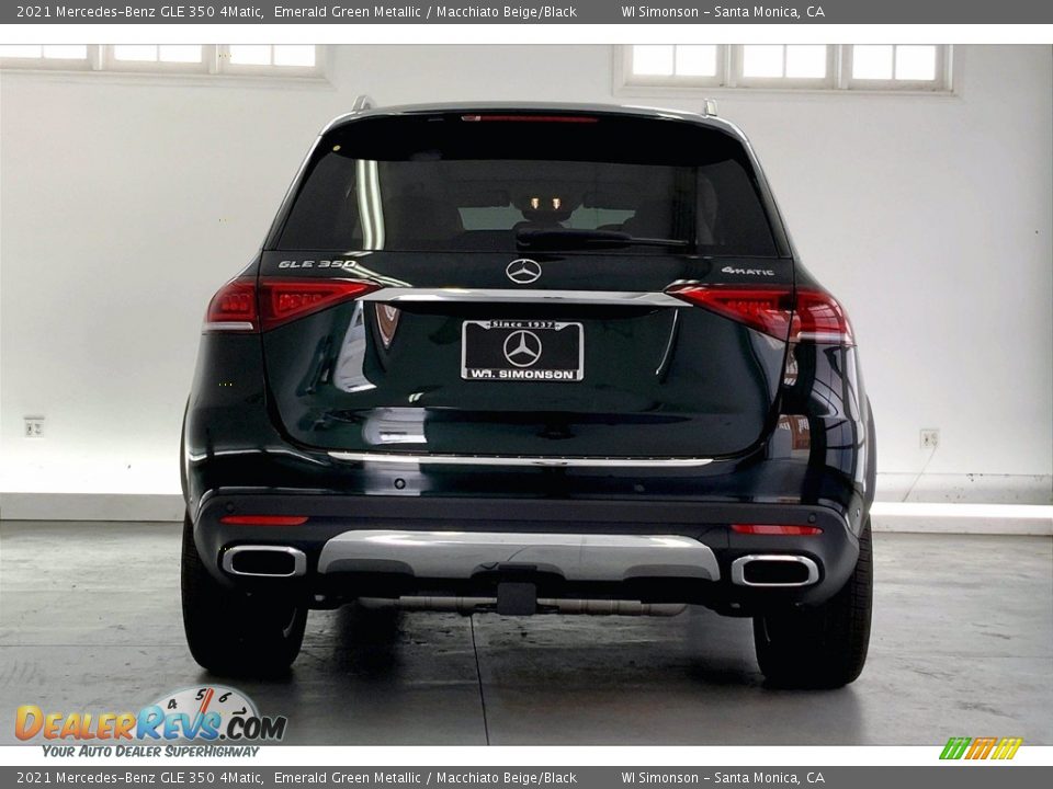 2021 Mercedes-Benz GLE 350 4Matic Emerald Green Metallic / Macchiato Beige/Black Photo #3
