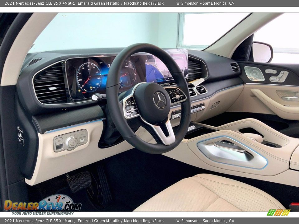 2021 Mercedes-Benz GLE 350 4Matic Emerald Green Metallic / Macchiato Beige/Black Photo #4
