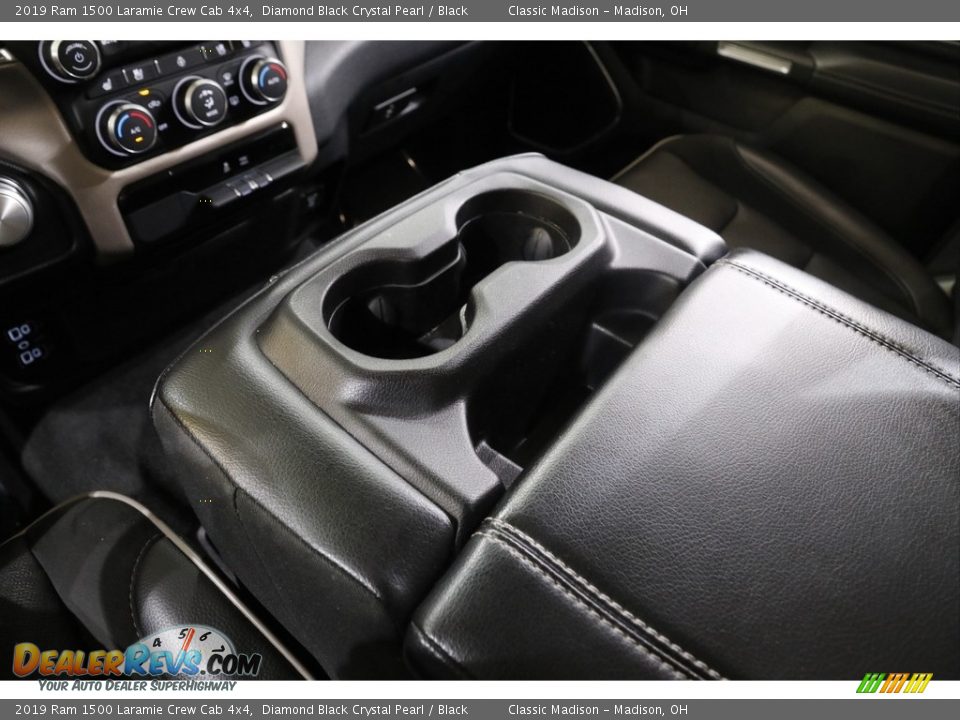 2019 Ram 1500 Laramie Crew Cab 4x4 Diamond Black Crystal Pearl / Black Photo #15