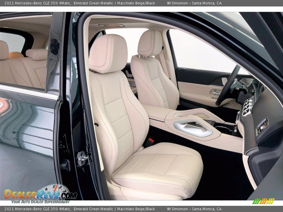 2021 Mercedes-Benz GLE 350 4Matic Emerald Green Metallic / Macchiato Beige/Black Photo #5