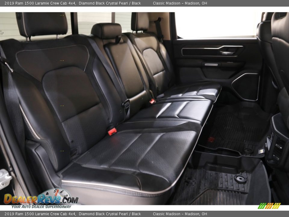 Rear Seat of 2019 Ram 1500 Laramie Crew Cab 4x4 Photo #17