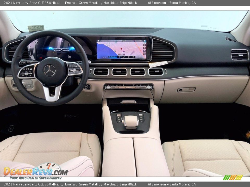 2021 Mercedes-Benz GLE 350 4Matic Emerald Green Metallic / Macchiato Beige/Black Photo #6