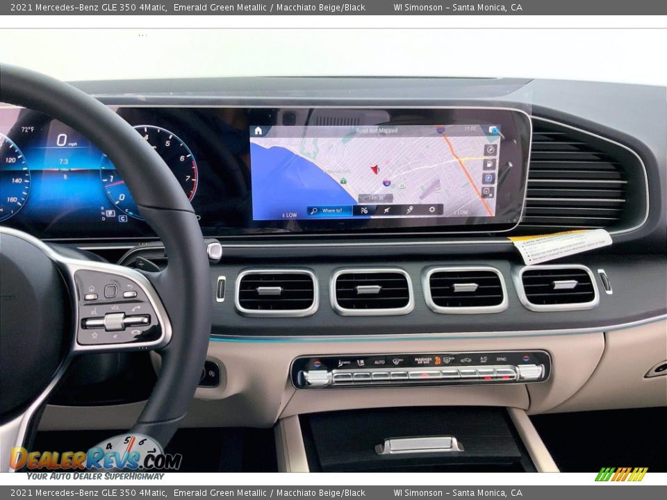 2021 Mercedes-Benz GLE 350 4Matic Emerald Green Metallic / Macchiato Beige/Black Photo #7