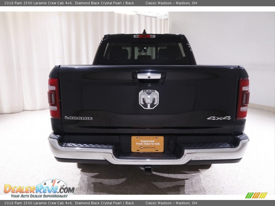 2019 Ram 1500 Laramie Crew Cab 4x4 Diamond Black Crystal Pearl / Black Photo #19