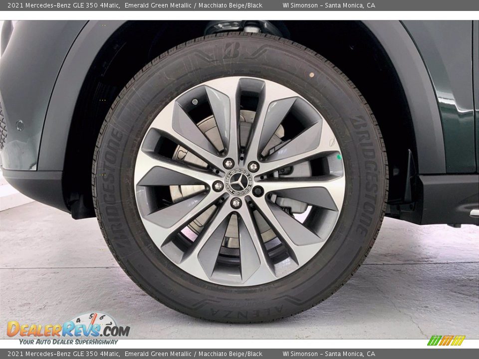 2021 Mercedes-Benz GLE 350 4Matic Emerald Green Metallic / Macchiato Beige/Black Photo #10