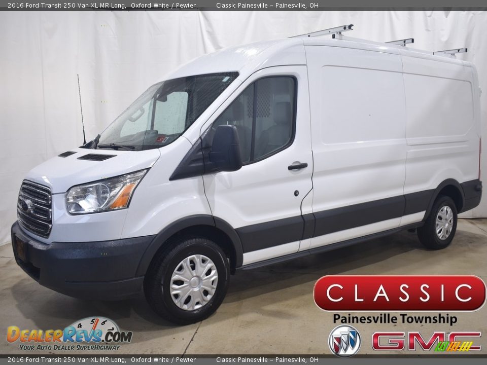 2016 Ford Transit 250 Van XL MR Long Oxford White / Pewter Photo #1