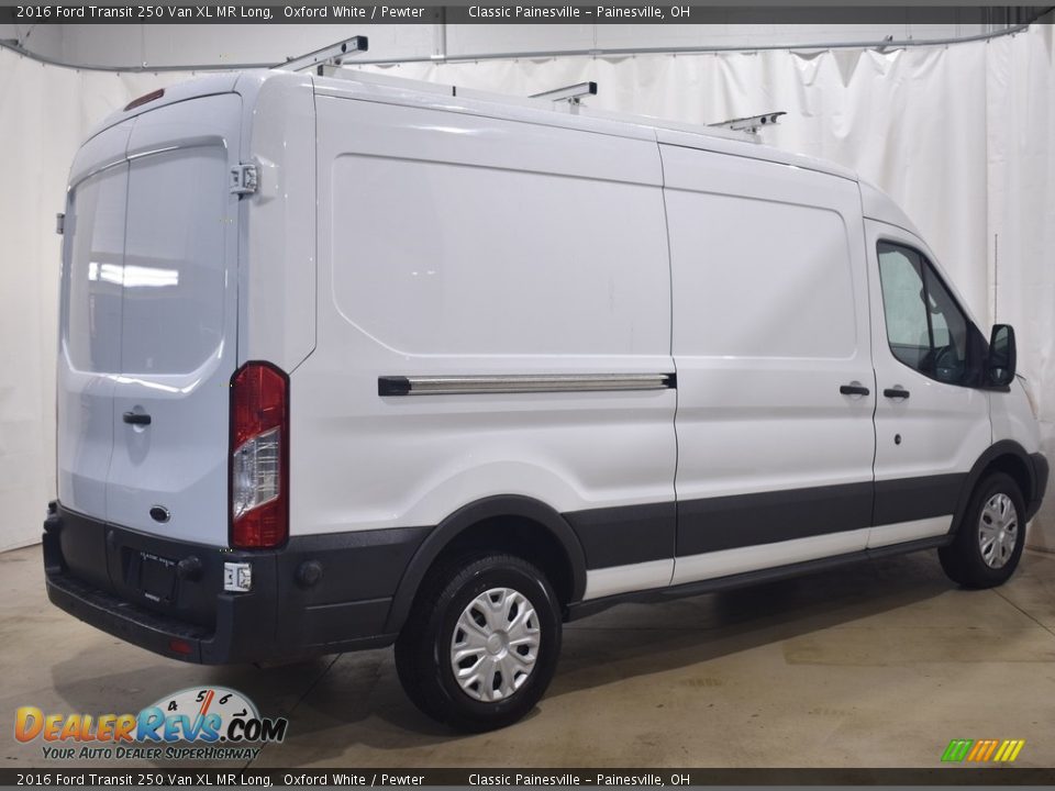 2016 Ford Transit 250 Van XL MR Long Oxford White / Pewter Photo #2