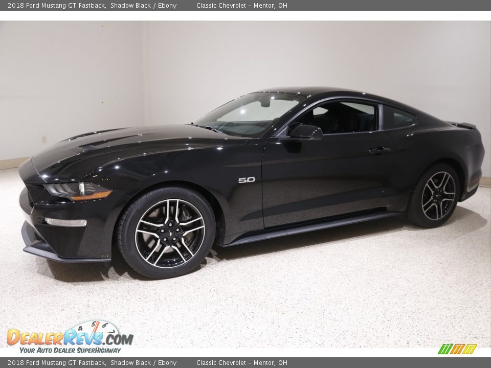 2018 Ford Mustang GT Fastback Shadow Black / Ebony Photo #3